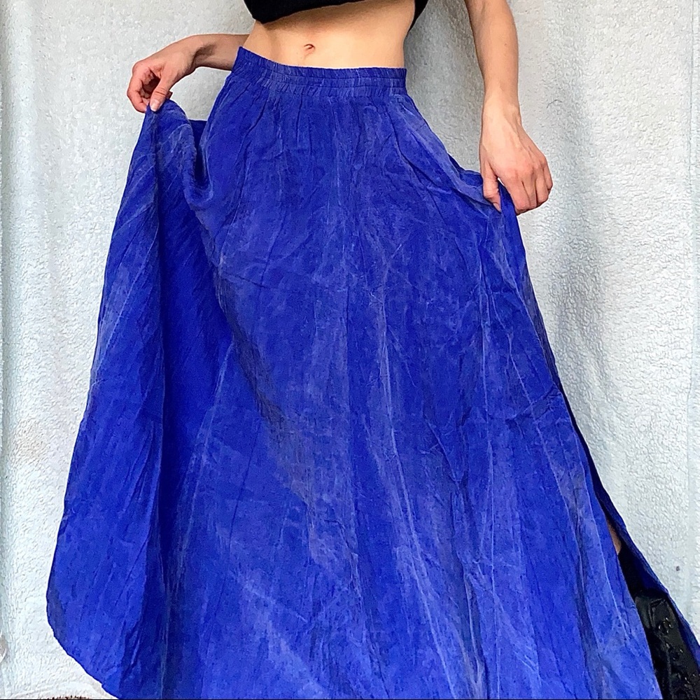 90s Blue maxi skirt